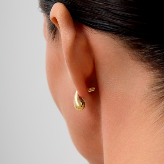 Серьги из лимонного золота