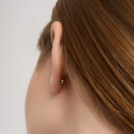 Серьги из золота с черными фианитами "Пантеры"