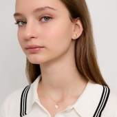 Серьги из лимонного золота