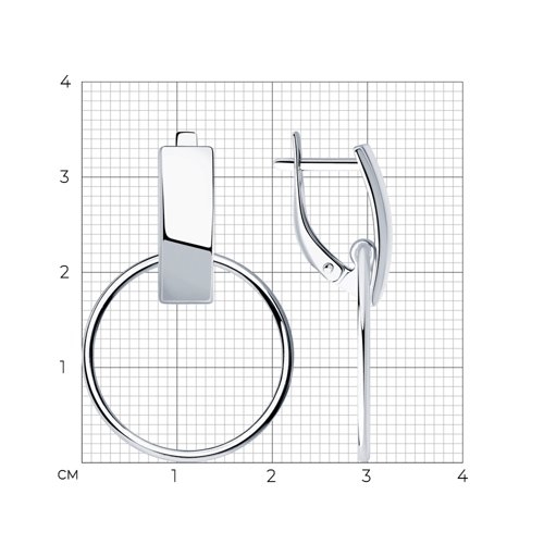 Серьги из серебра 