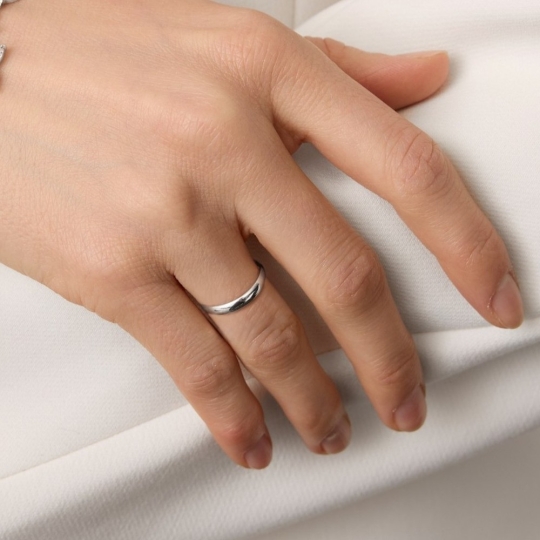 Кольцо из серебра с чернением