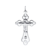 Подвеска-крест из серебра