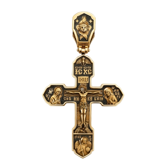 Подвеска из золота с образом "Казанская Божья Матерь"