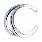 Серьга-кафф из серебра