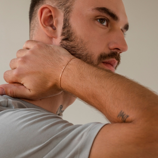 Цепь из золота плетения "Двойной ромб"