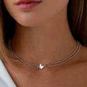 Колье из серебра