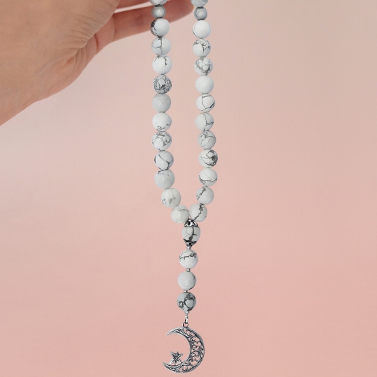 Чётки из агата с серебряными вставками