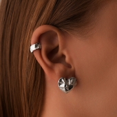 Серьга-кафф из серебра