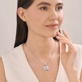 Подвеска из серебра с чернением 
