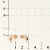 Серьги из золота с сапфирами