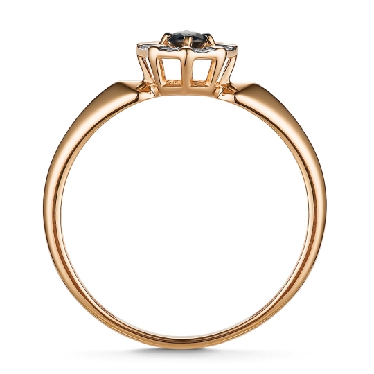 Кольцо из золота с фианитами 