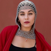 Серьги из серебра с горным хрусталем