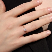 Кольцо из золота с бриллиантом 0,4 ct