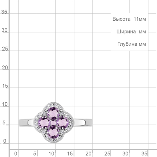 Кольцо из серебра