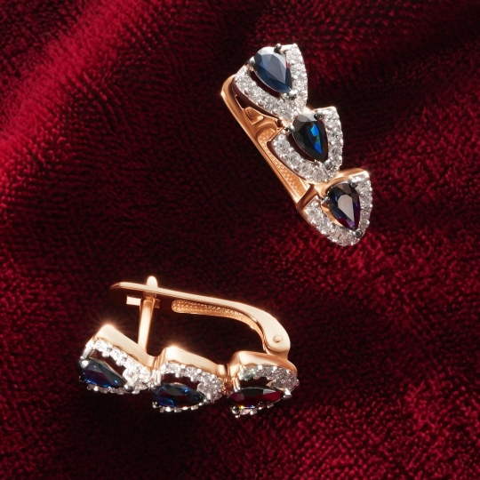 Серьги из золота с жемчугом