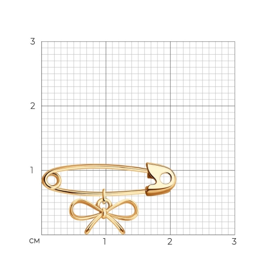 Брошь-булавка из золота