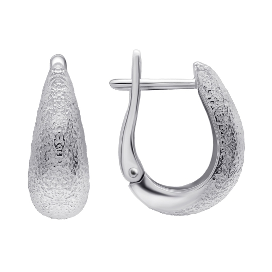 Серьги из серебра с аметистами