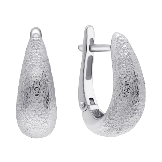 Серьги из серебра с аметистами