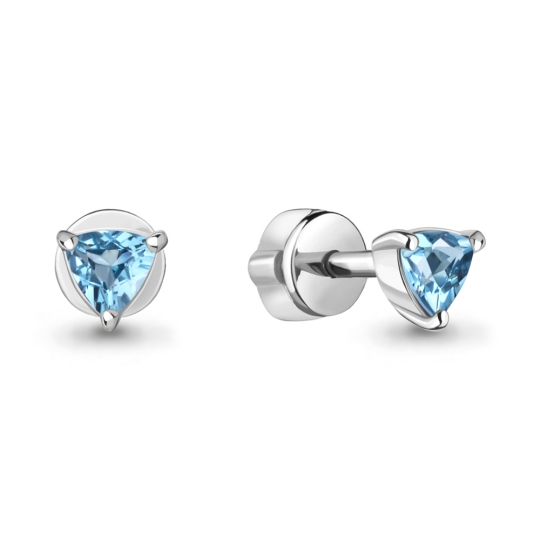 Серьги из серебра с гранатами