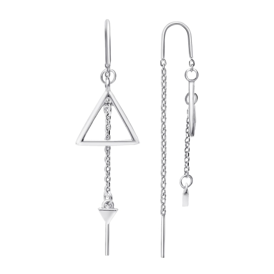 Серьги из серебра "Ножницы"