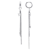 Асимметричные серьги-трансформеры из серебра