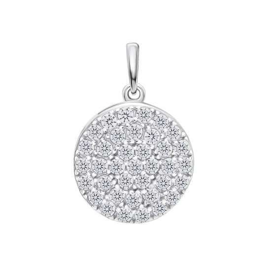 Подвеска из серебра с образом Божьей Матери "Владимирская"