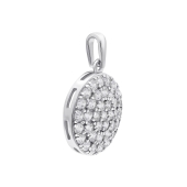 Подвеска из серебра с фианитами