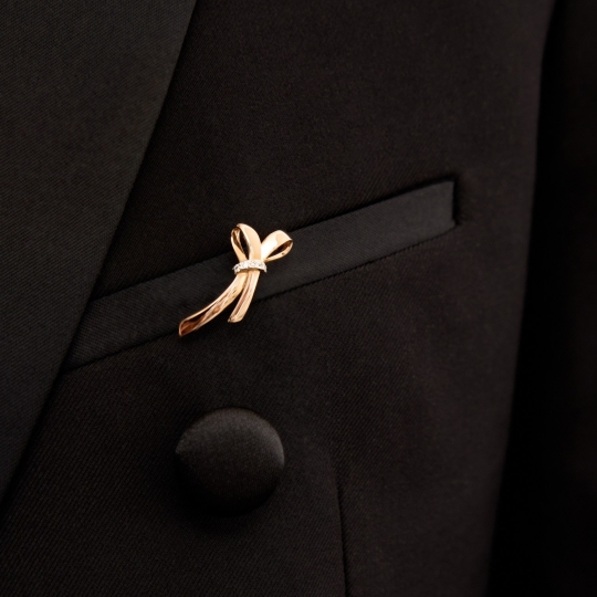 Брошь из золота "Звезда на погоны"