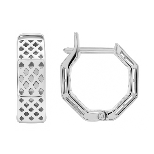 Серьги из серебра с бриллиантами