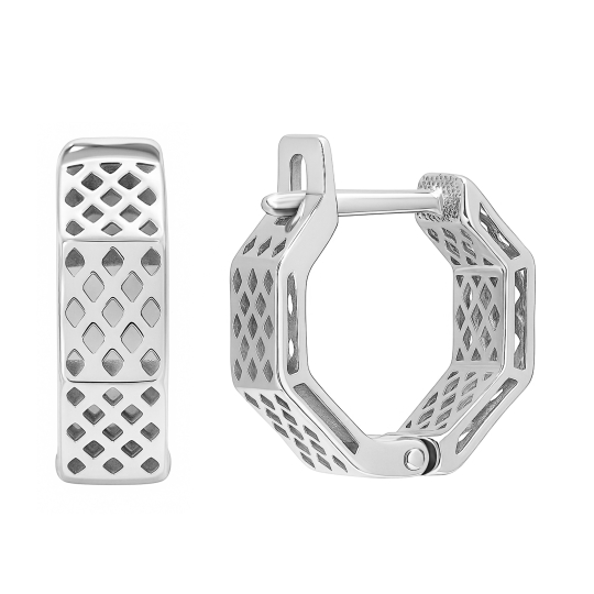 Серьги из серебра с бриллиантами