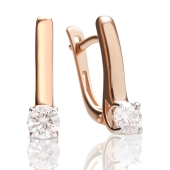 Серьги из золота с бриллиантами