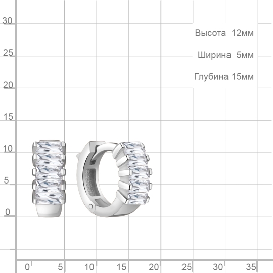 Серьги из серебра с агатами