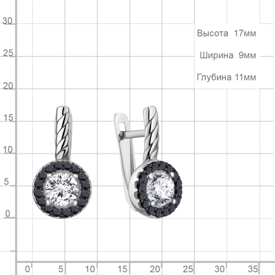 Серьги из серебра