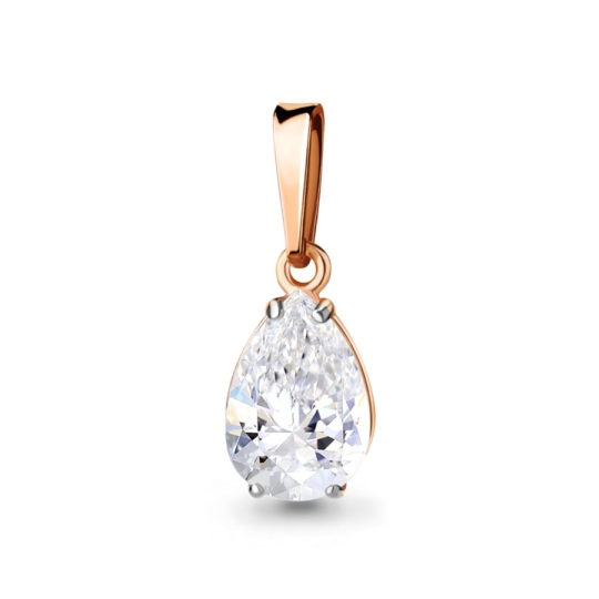 Подвеска из серебра с ювелирным кристаллом