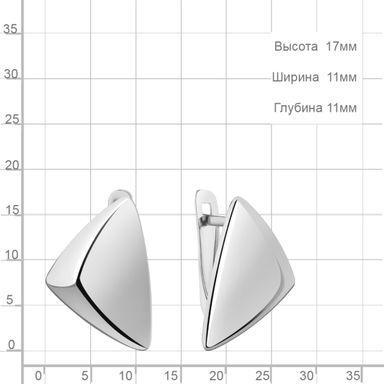 Серьги из серебра
