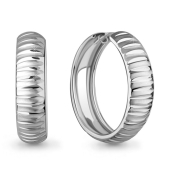 Серьги-конго из серебра