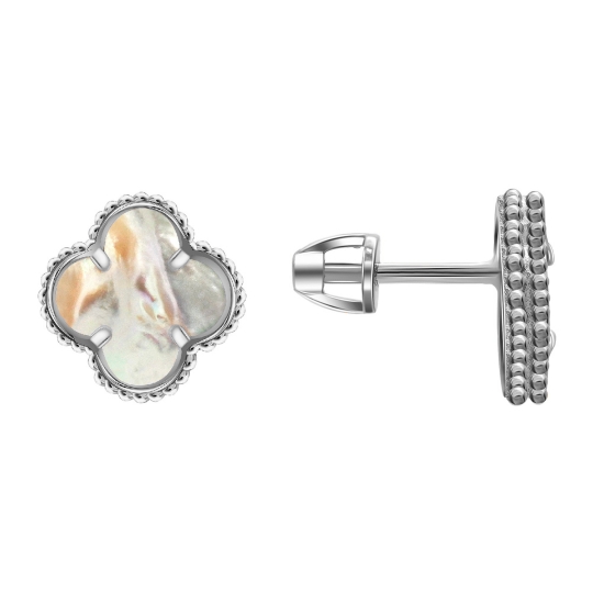 Серьги из серебра с ониксами
