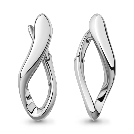 Серьги из серебра с кристаллами Swarovski