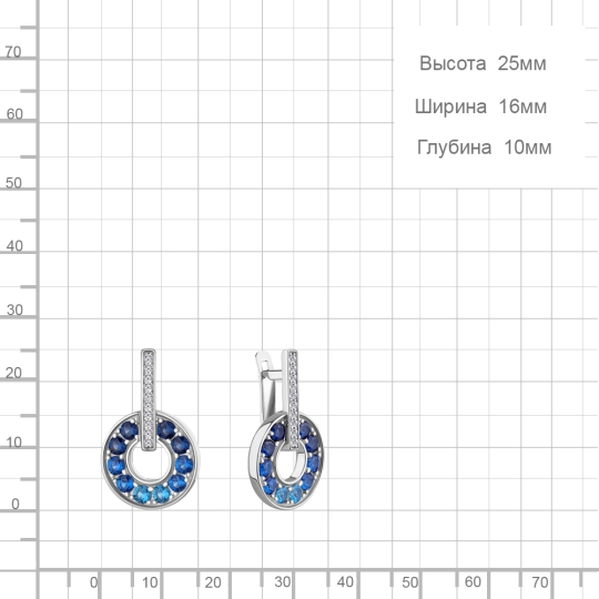 Серьги из серебра