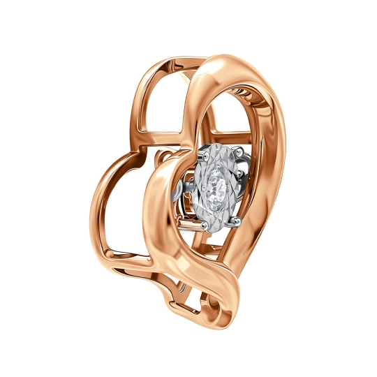 Подвеска из белого золота с бриллиантами