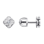 Серьги из белого золота с бриллиантами