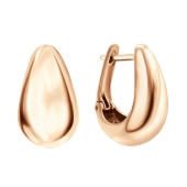 Серьги из серебра с позолотой