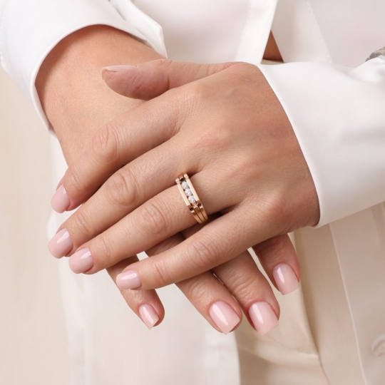 Серьги из золота с бриллианитами