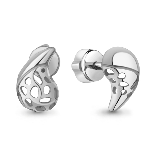 Серьги из серебра с топазами