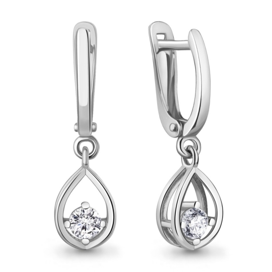 Серьги из серебра "Ножницы"