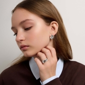 Набор из двух колец из серебра