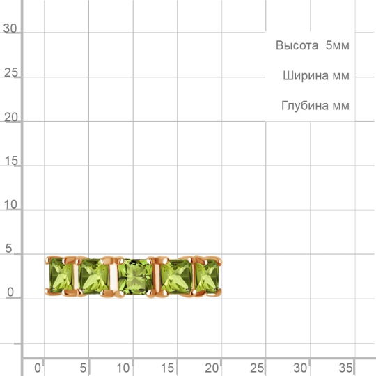 Кольцо из серебра с фианитом