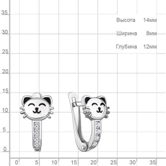 Серьги из серебра