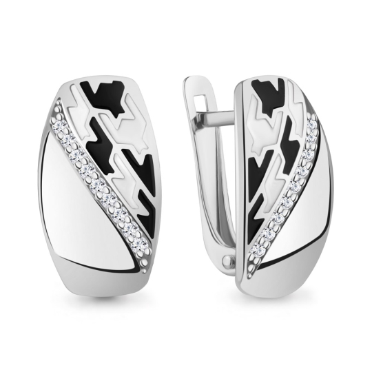 Серьга из серебра
