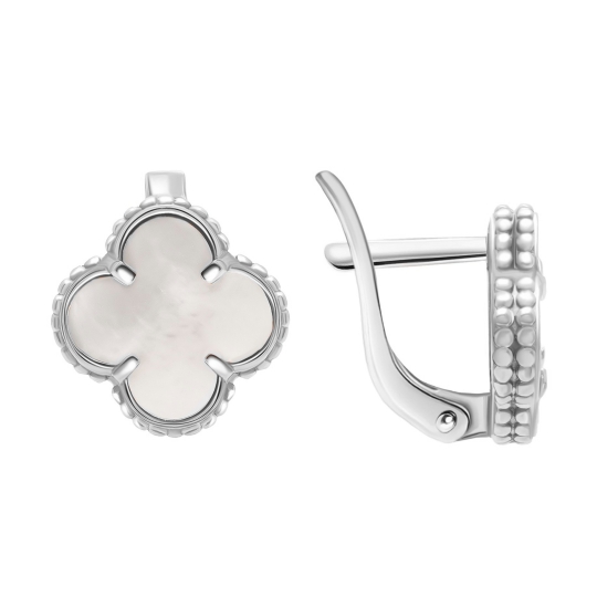 Серьги из серебра с ониксами